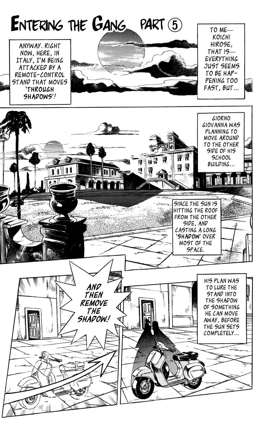 JoJo no Kimyou na Bouken: Part 5 - Ougon no Kaze Chapter 15 - Page 1