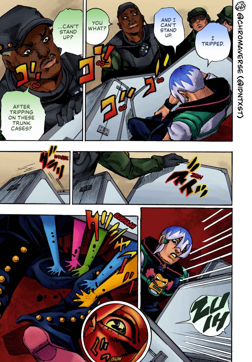 JoJo's Bizarre Adventure Part 9 - The JOJOLands (Fan-Colored) Chapter 28 - Page 6