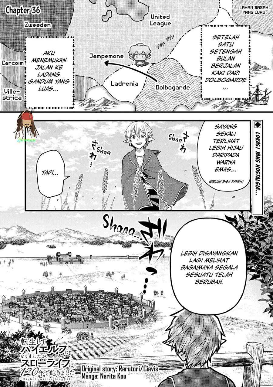 Tensei Shite High Elf ni Narimashitaga, Slow Life wa 120-nen de Akimashita - Highelf with a Long Life Chapter 36 - Page 1