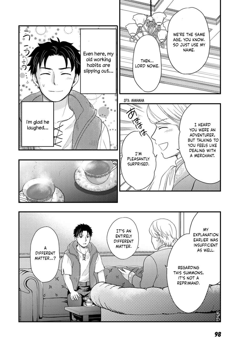 Isekai ni Kita Mitai dakedo Dou Sureba Yoi no Darou: Shachiku SE no My Pace Boukenki Chapter 25 - Page 11