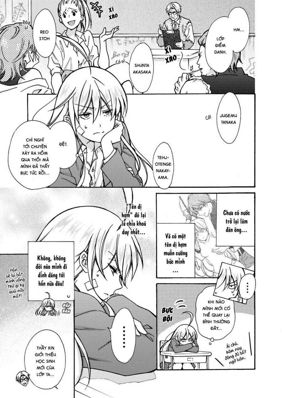 Nyotaika Yankee Gakuen ☆ Ore no Hajimete, Nerawaretemasu. Chapter 12 - Page 2