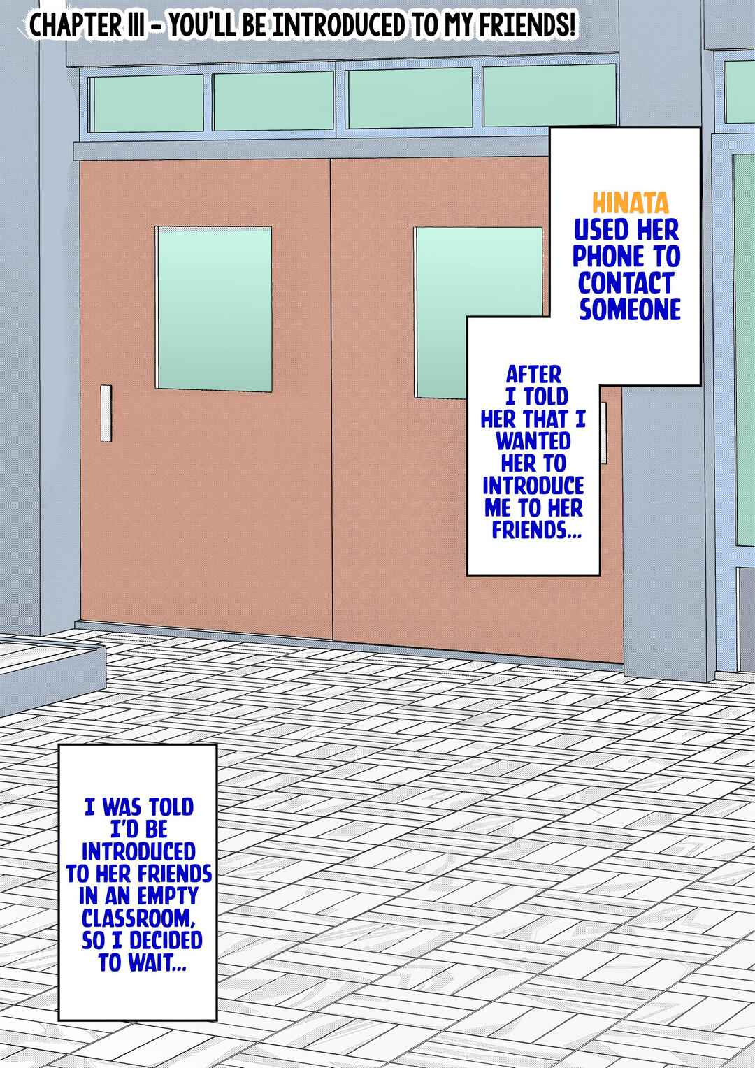 Danjo-hi 1:39 no Heikou Sekai wa Omoi no Hoka Futsuu (Fan Colored) Chapter 111 - Page 1