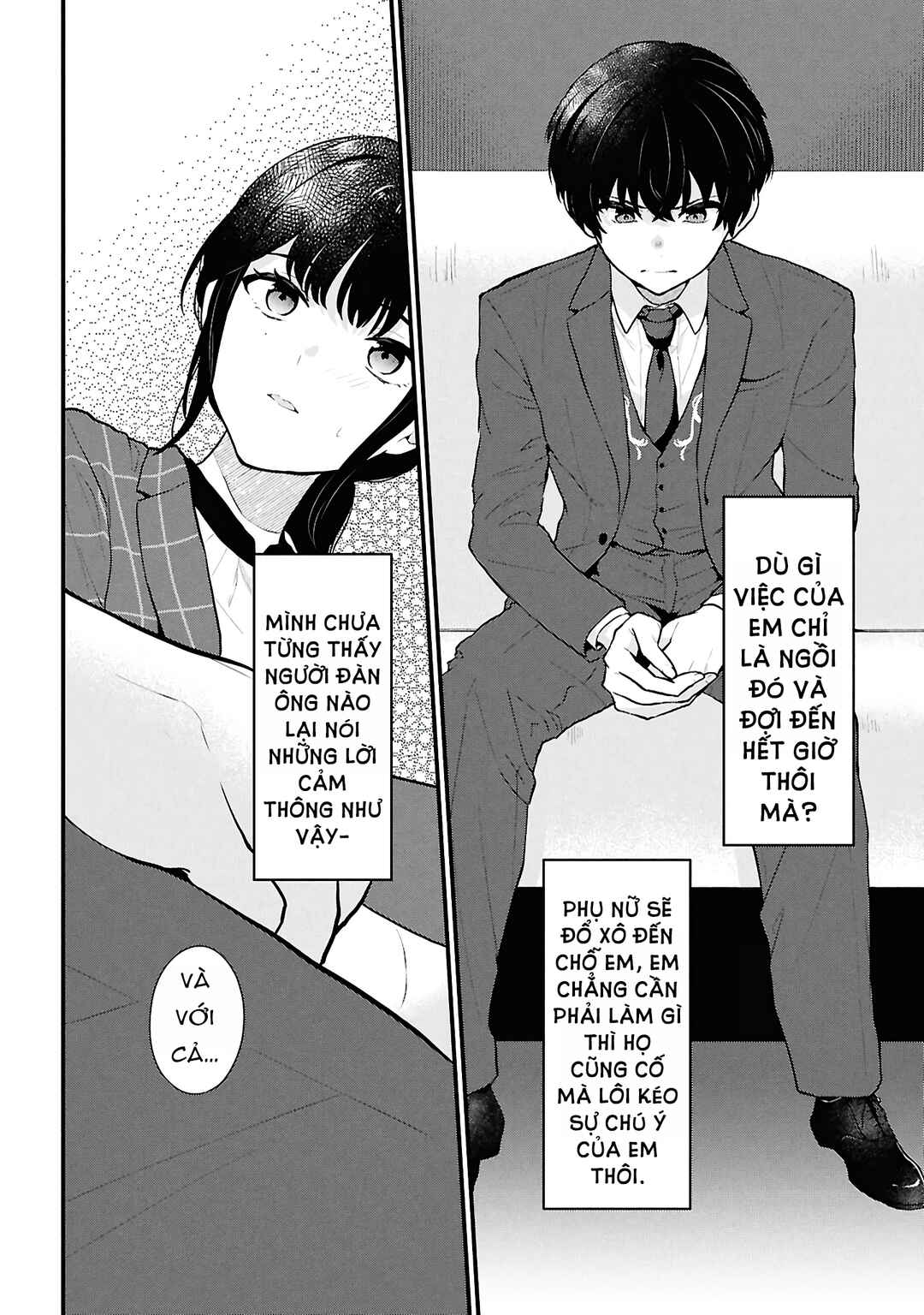 Danjo-hi 1:5 no Sekai demo Futsuu ni Ikirareru to Omotta? ~Gekiomoi Kanjou na Kanojo-tachi ga Mujikaku Danshi ni Honrou Saretara~ Chapter 4 - Page 36