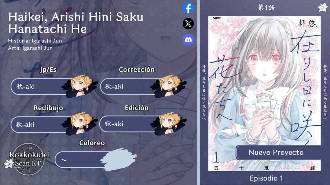 Haikei, Arishi Hi ni Saku Hanatachi e Chapter 1 - Page 1