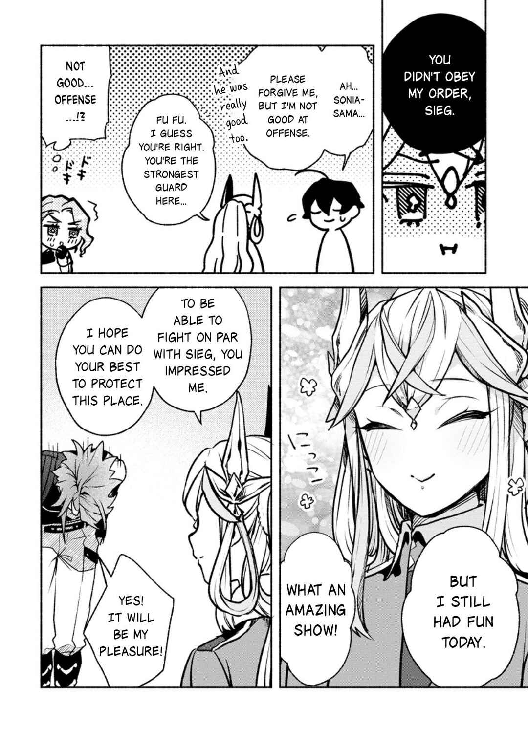 Sono Monban, Saikyou ni Tsuki: Tsuihou Sareta Bougyoryoku 9999 no Senshi, Outo no Monban to shite Musou Suru Chapter 36 - Page 30
