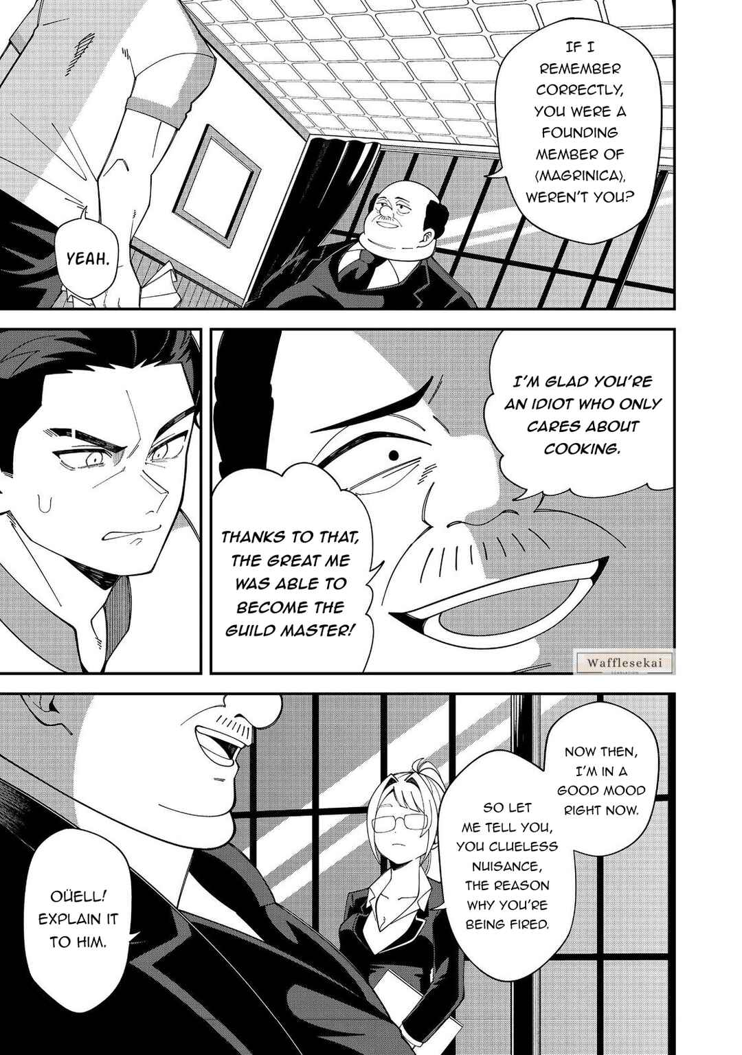 E? - Guild-nai de Yuiitsu "Cook" wo Kiwameteru Ore wo Kubi desu ka? Chapter 1 - Page 9