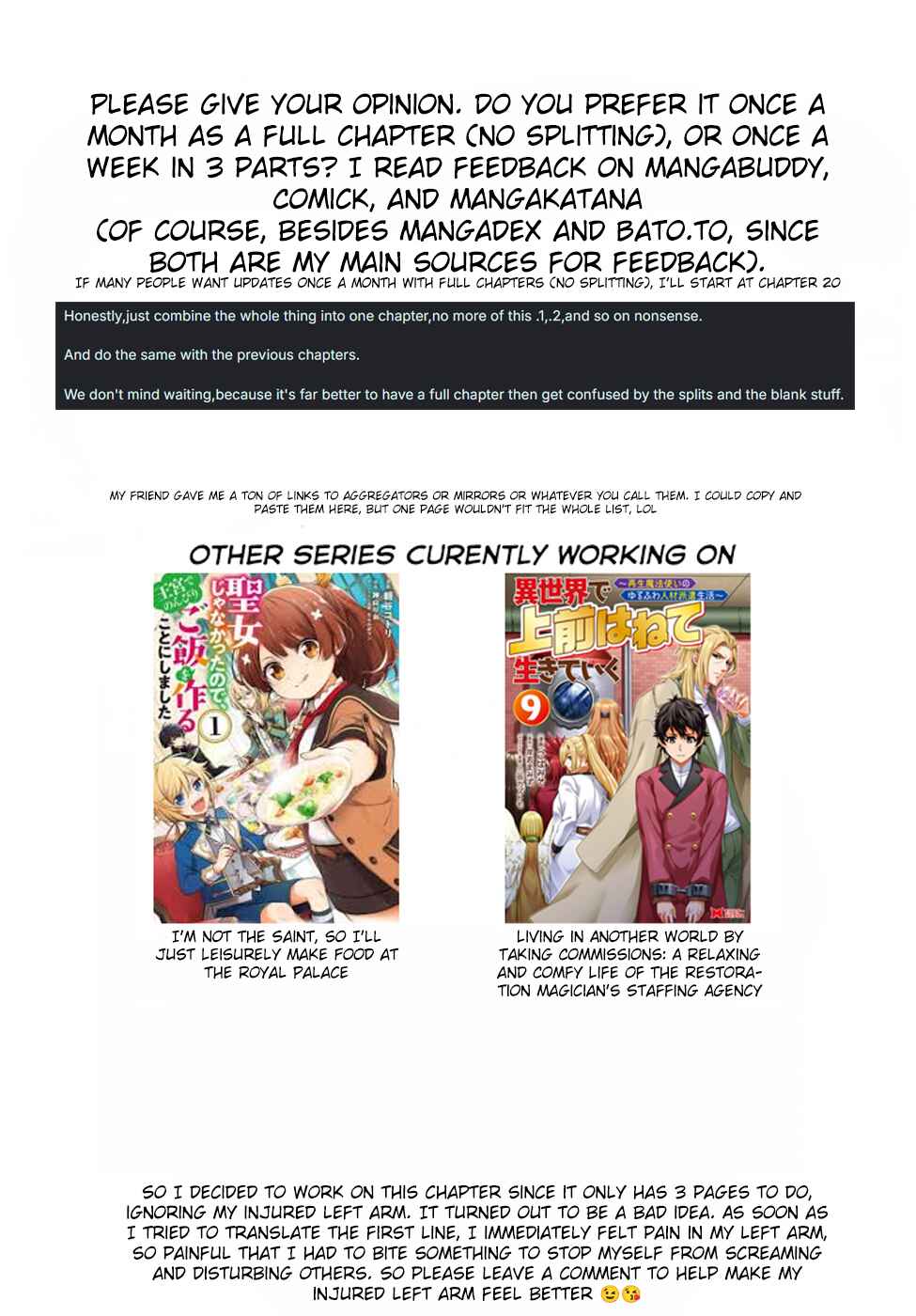 Seijo ja Nakatta node, Oukyuu de Nonbiri Gohan wo Tsukuru Koto ni Shimashita Chapter 18.1 - Page 6