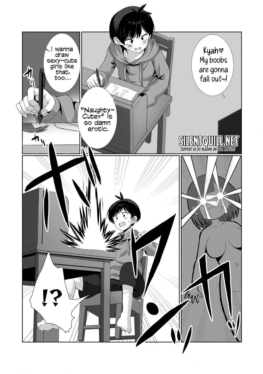 Kaita Mono o Jittaika Suru Nouryoku de Motenai Ore ga Harem Seikatsu Chapter 1 - Page 11