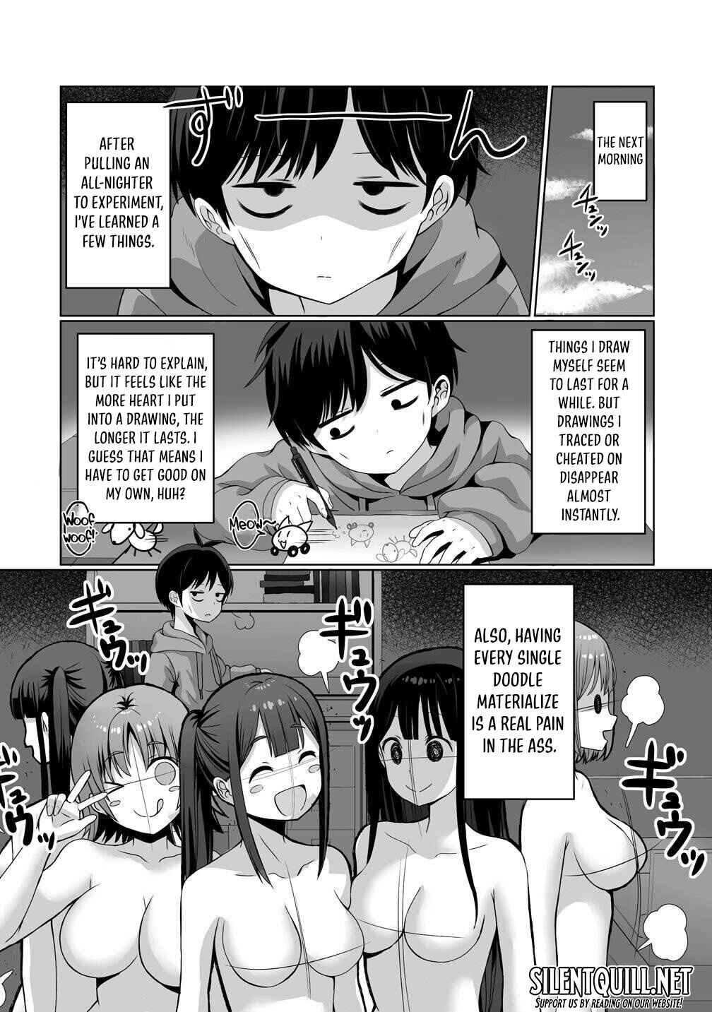 Kaita Mono o Jittaika Suru Nouryoku de Motenai Ore ga Harem Seikatsu Chapter 1 - Page 19