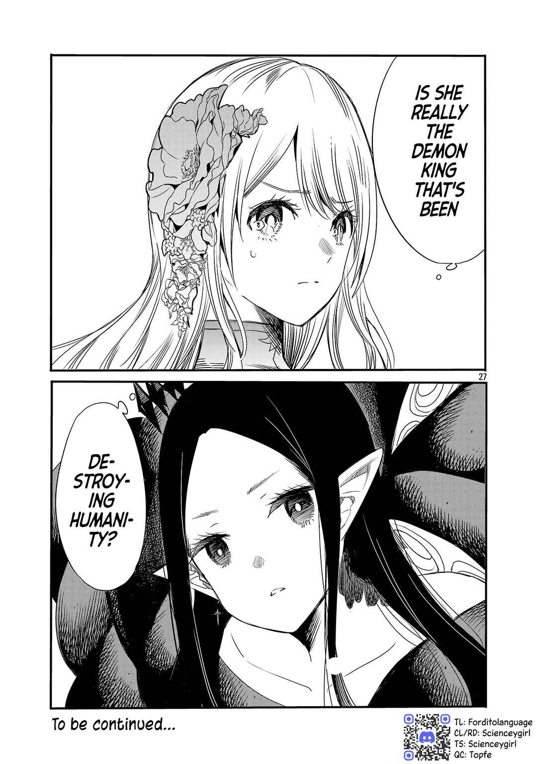 Koushaku Reijou no Rouraku Mission ~Maou to no Seiryaku Kekkon ga, Jinrui Saigo no Kirifuda desu!... tte, Maou ga Onnanoko no Baai wa Dou Sureba Ii no desu ka!?~ Chapter 2 - Page 27