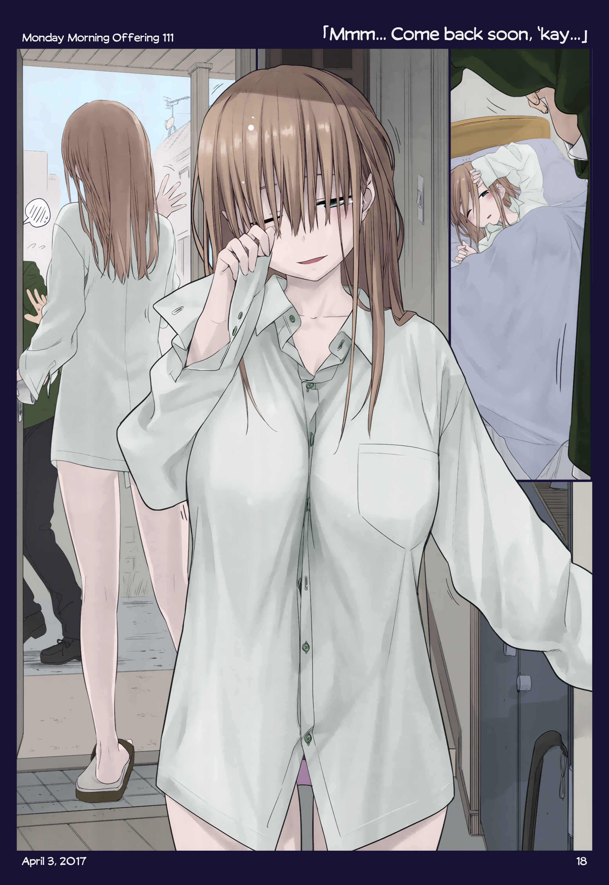 Getsuyoubi no Tawawa (Twitter Webcomic) (Fan Colored) Chapter 11 - Page 16