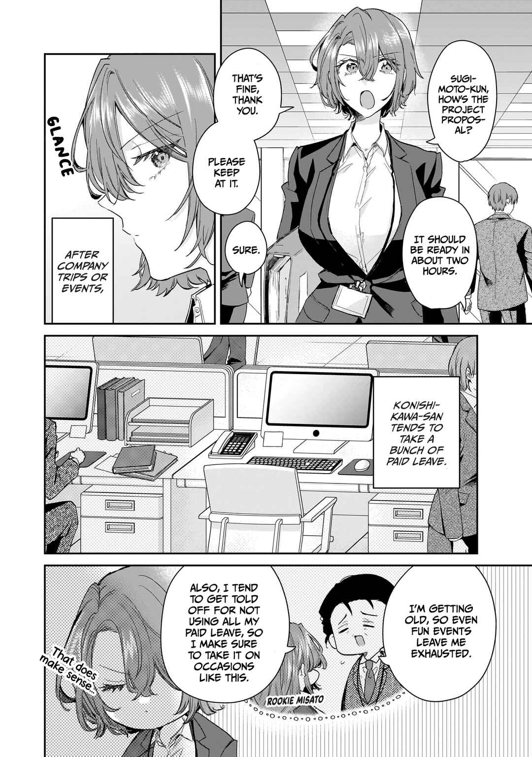 Misato-san wa Amasugi Joushi ni Chotto Kibishii Chapter 27 - Page 2