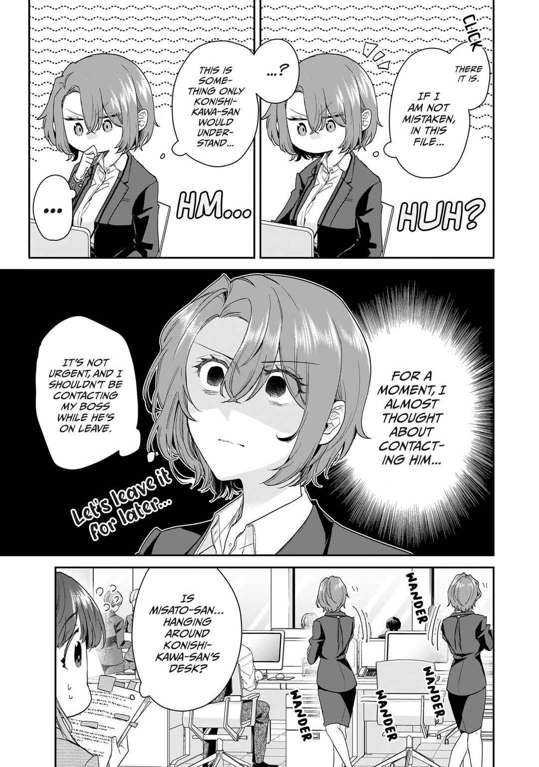 Misato-san wa Amasugi Joushi ni Chotto Kibishii Chapter 27 - Page 5