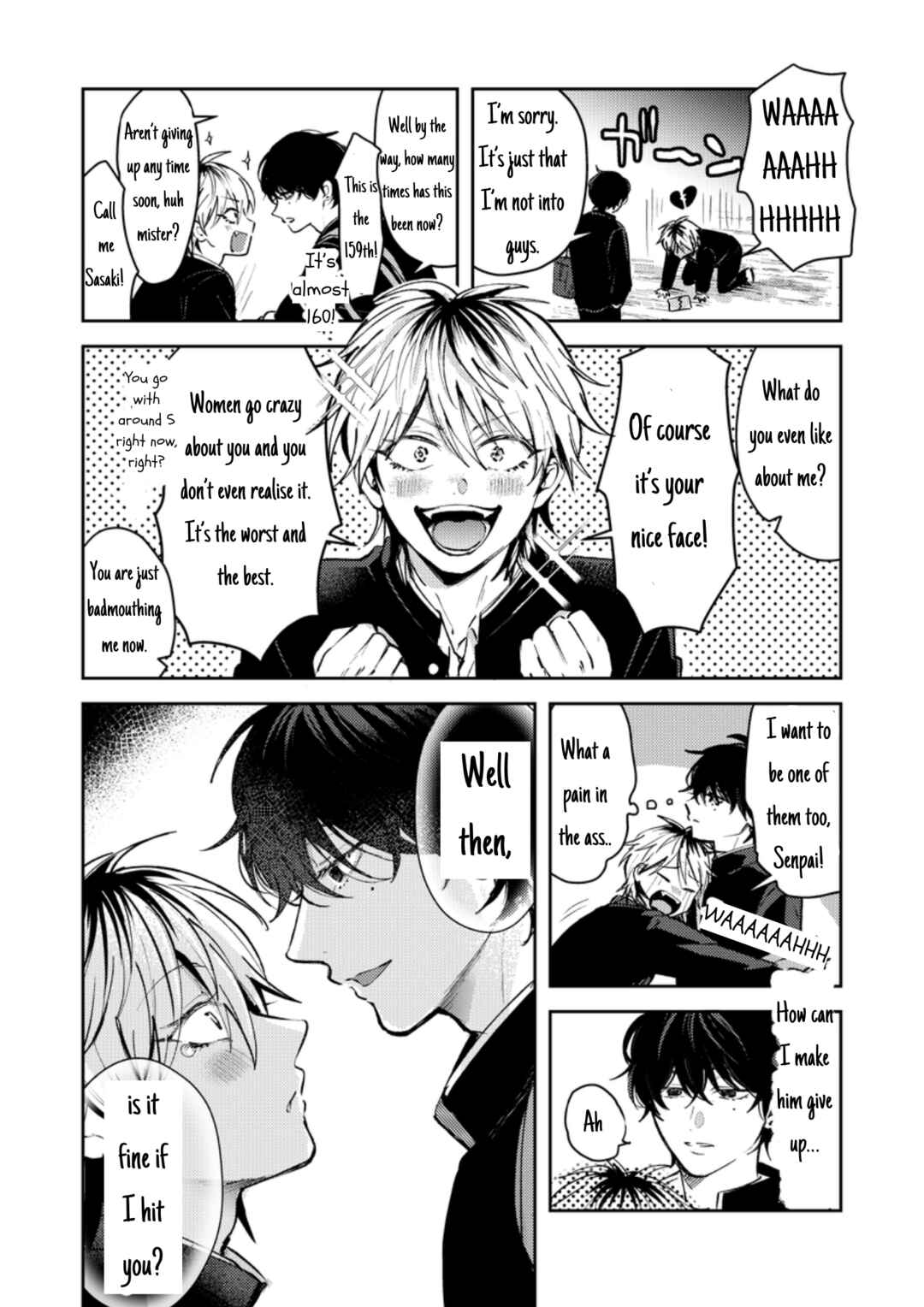 Dameo no Shiina-senpai to Yabao no Sasaki-kun Chapter 1 - Page 3