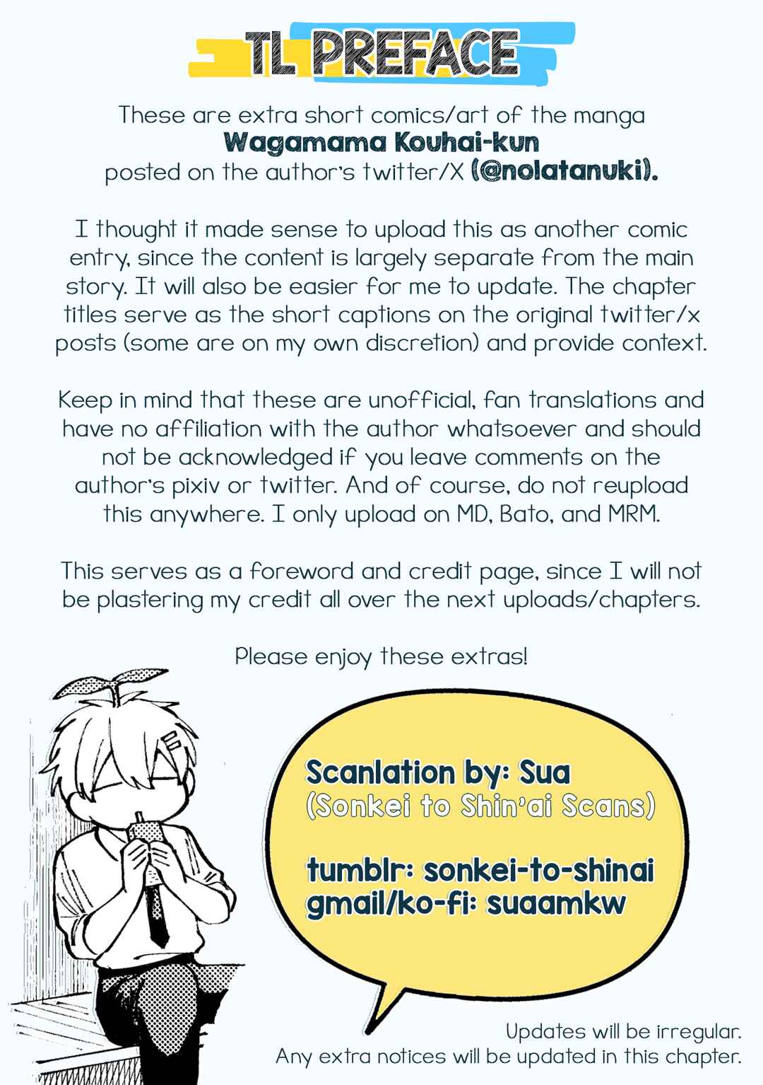 Wagamama Kouhai-kun - Twitter/X Extras Chapter 0 - Page 1
