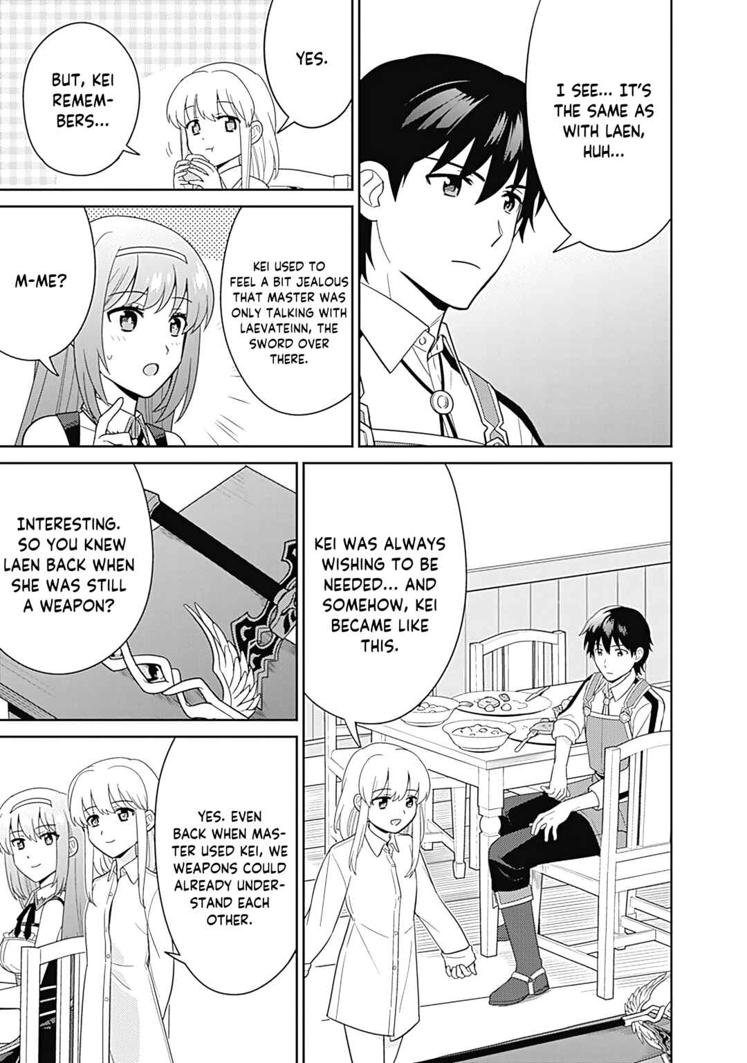 Seisan Shoku o Kiwame Sugi Tara Densetsu no Buki ga Ore no Yome ni Narinashita Chapter 15 - Page 4