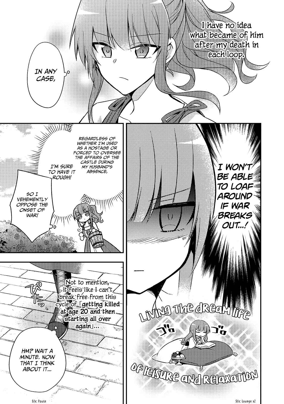 Loop 7-kaime no Akuyaku Reijou wa, Moto Tekikoku de Jiyuu Kimama na Hanayome Seikatsu o Mankitsu Suru Chapter 4 - Page 6