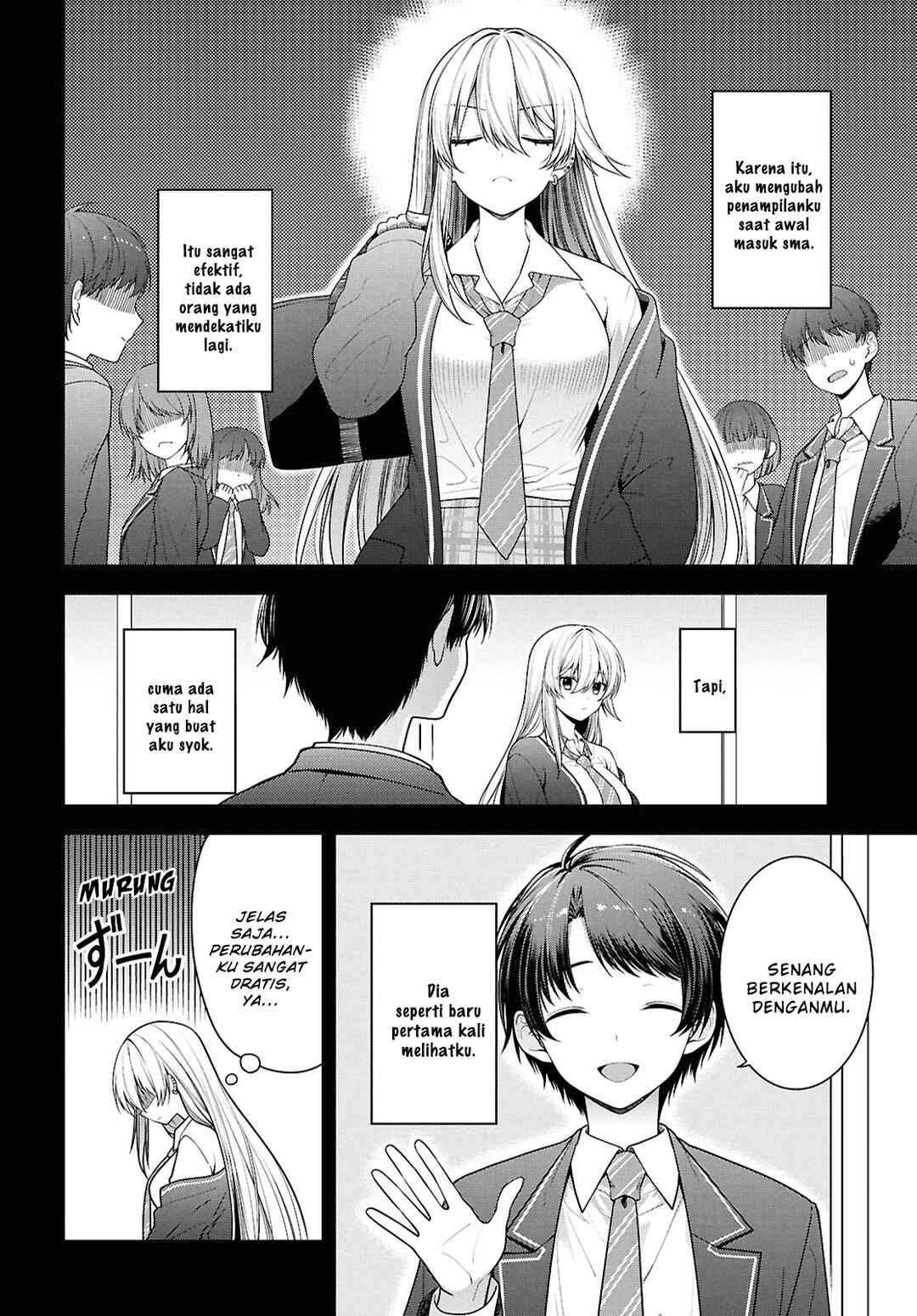Tonari no Seki no Yankee Shimizu-san ga Kami wo Kuroku Sometekita Chapter 5 - Page 2