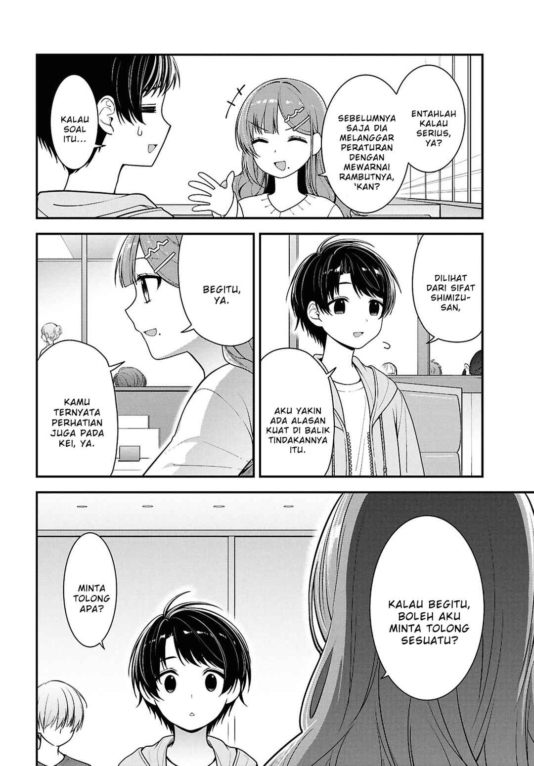 Tonari no Seki no Yankee Shimizu-san ga Kami wo Kuroku Sometekita Chapter 5 - Page 24