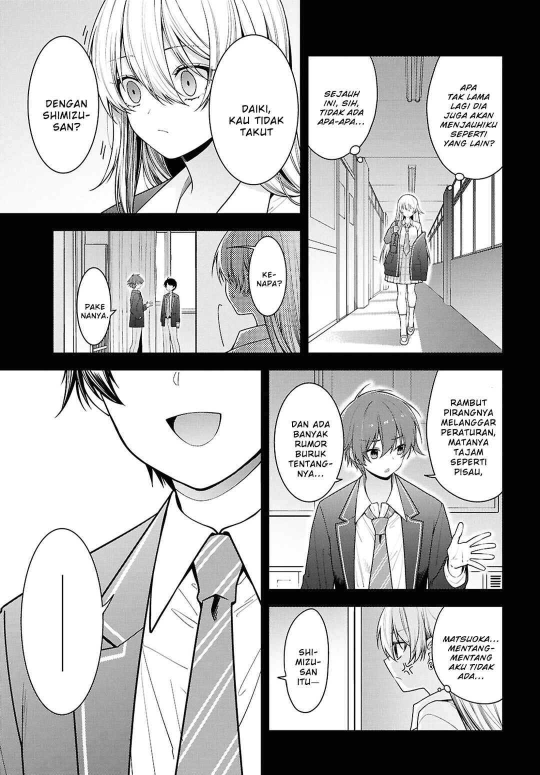 Tonari no Seki no Yankee Shimizu-san ga Kami wo Kuroku Sometekita Chapter 5 - Page 3