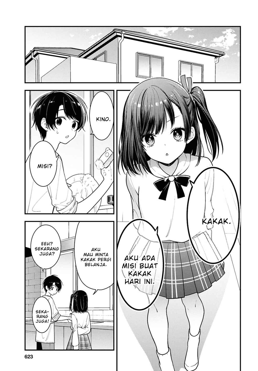 Tonari no Seki no Yankee Shimizu-san ga Kami wo Kuroku Sometekita Chapter 5 - Page 7