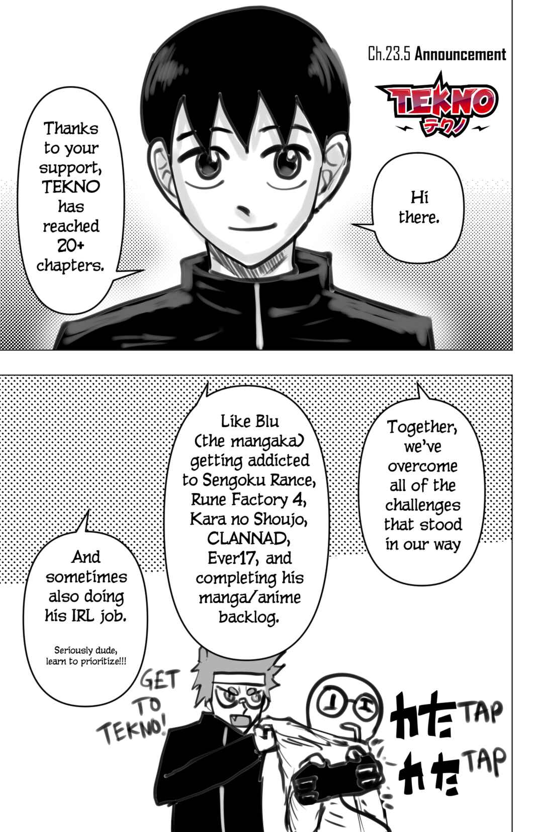 TEKNO: Sci-Fi Shonen Manga! Chapter 23.5 - Page 1