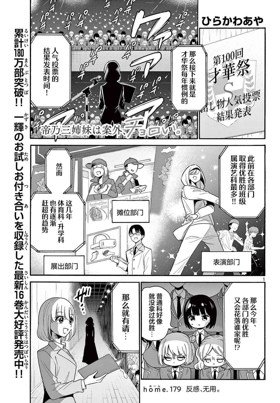 Mikadono Sanshimai wa Angai, Choroi. Chapter 179 - Page 1