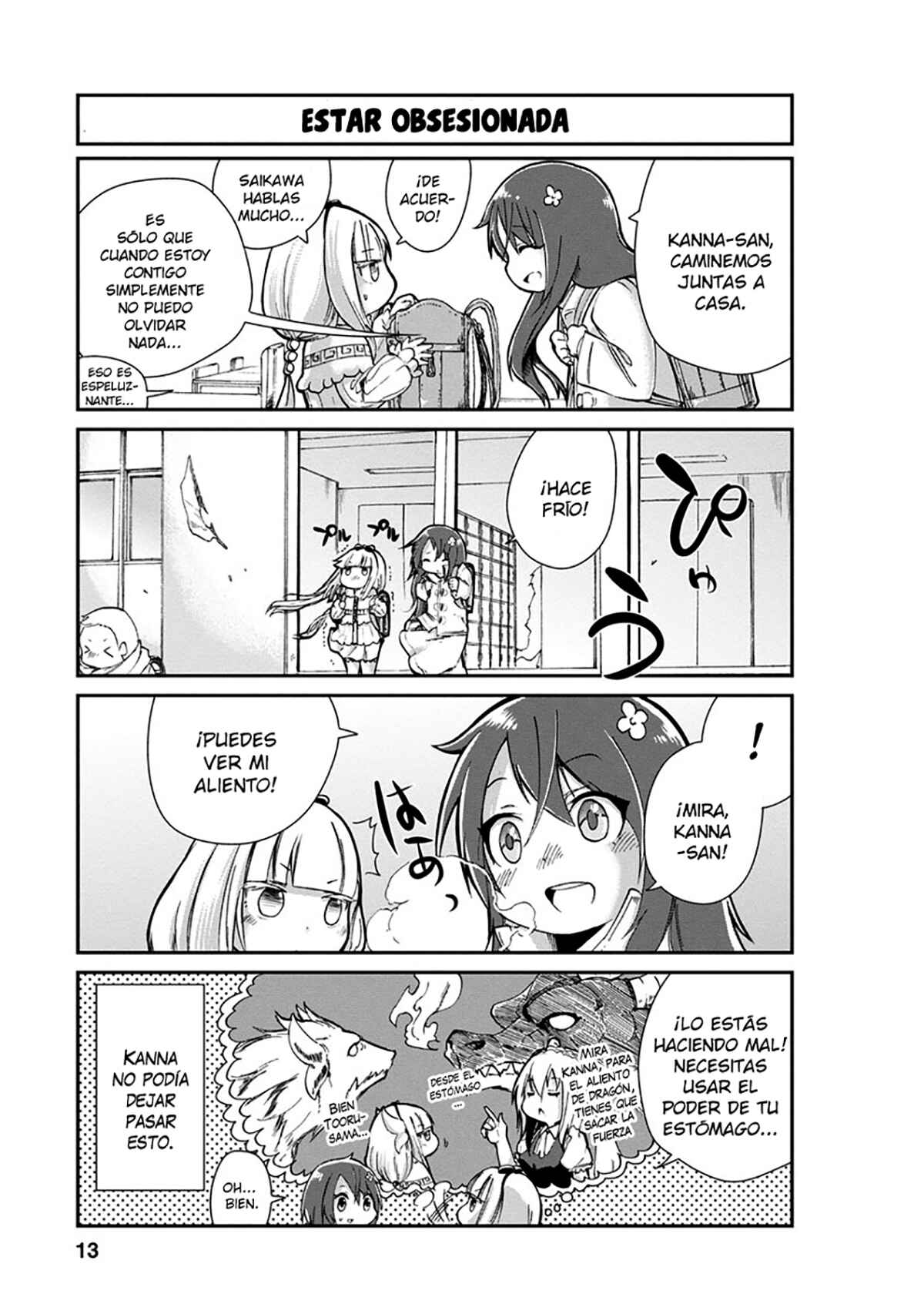 Kobayashi-san Chi no Maid Dragon - Kanna no Nichijou Chapter 1 - Page 13