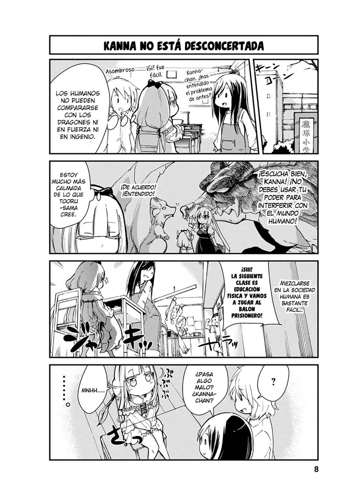 Kobayashi-san Chi no Maid Dragon - Kanna no Nichijou Chapter 1 - Page 8
