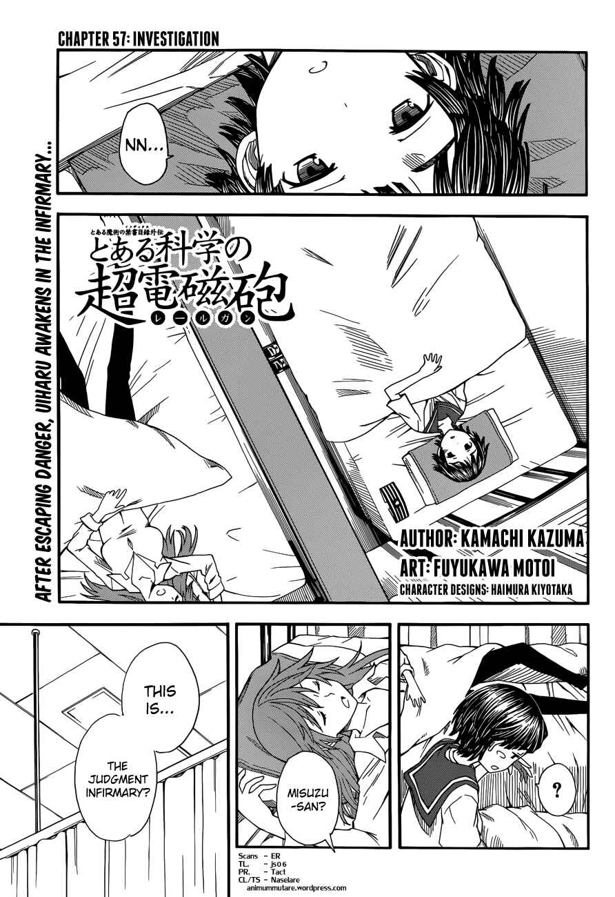Toaru Majutsu no Index Gaiden: Toaru Kagaku no Railgun Chapter 57 - Page 1