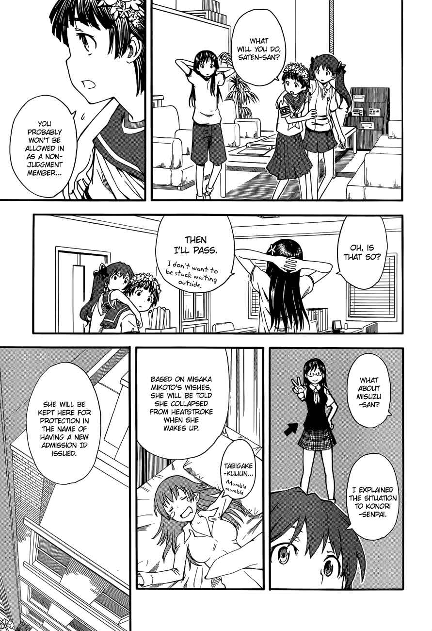 Toaru Majutsu no Index Gaiden: Toaru Kagaku no Railgun Chapter 57 - Page 17