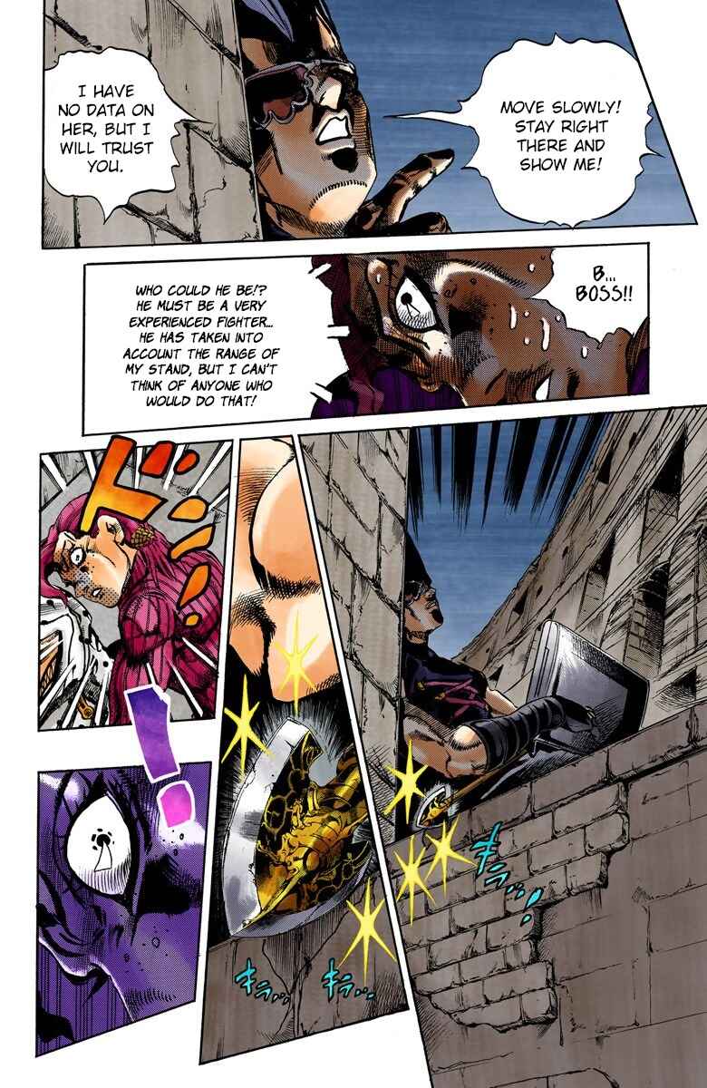 JoJo no Kimyou na Bouken: Part 5 - Ougon no Kaze Color-ban Chapter 130 - Page 12