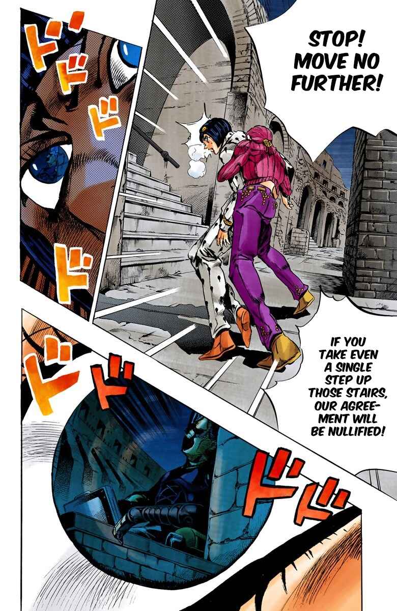 JoJo no Kimyou na Bouken: Part 5 - Ougon no Kaze Color-ban Chapter 130 - Page 8