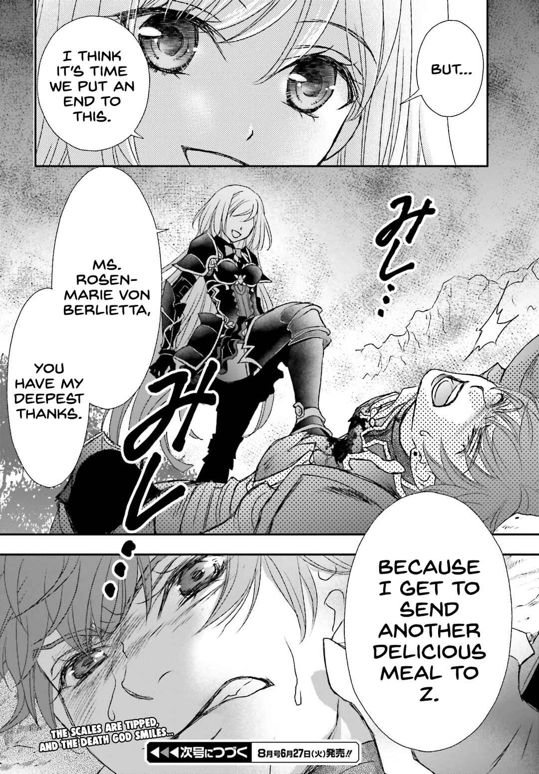 Shinigami ni Sodaterareta Shoujo wa Shikkoku no Tsurugi o Mune ni Idaku Chapter 38 - Page 28