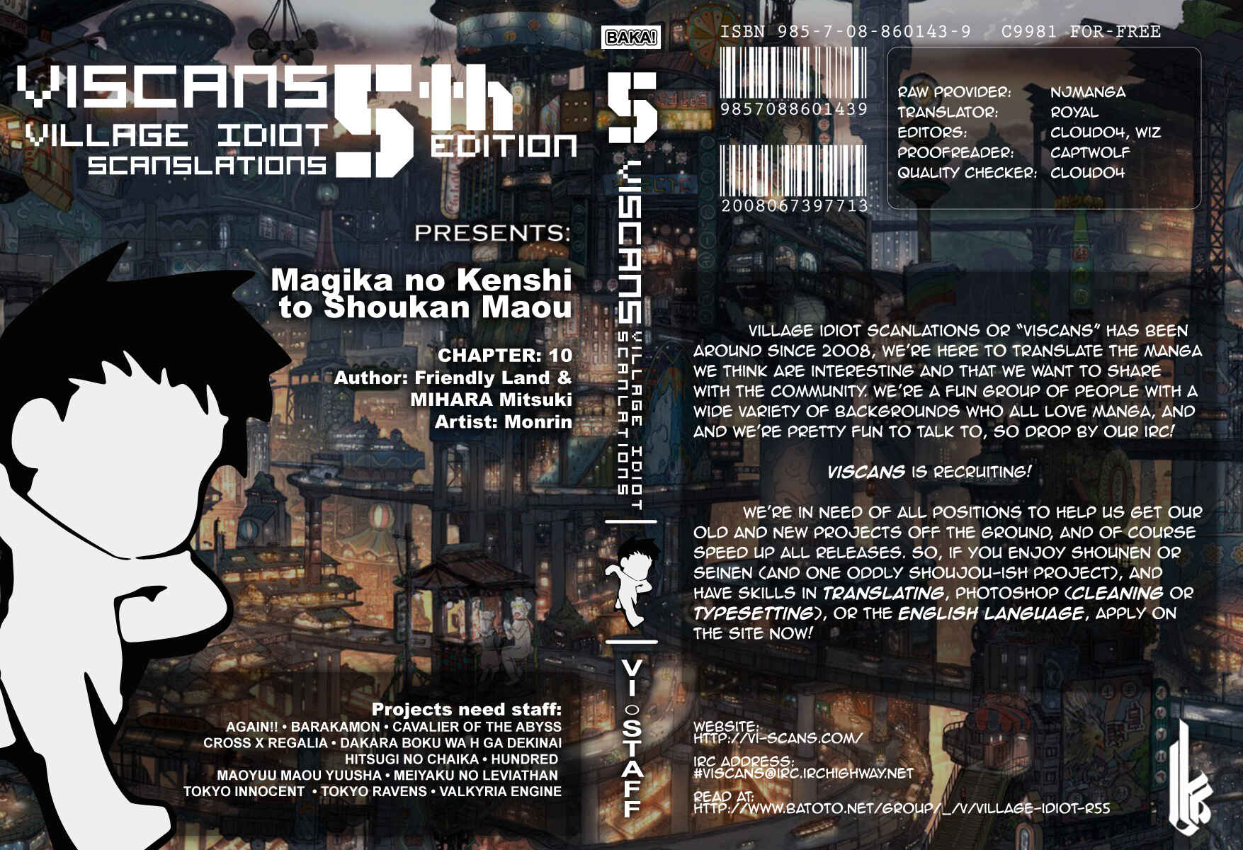Magika no Kenshi to Shoukan Maou Chapter 10 - Page 1