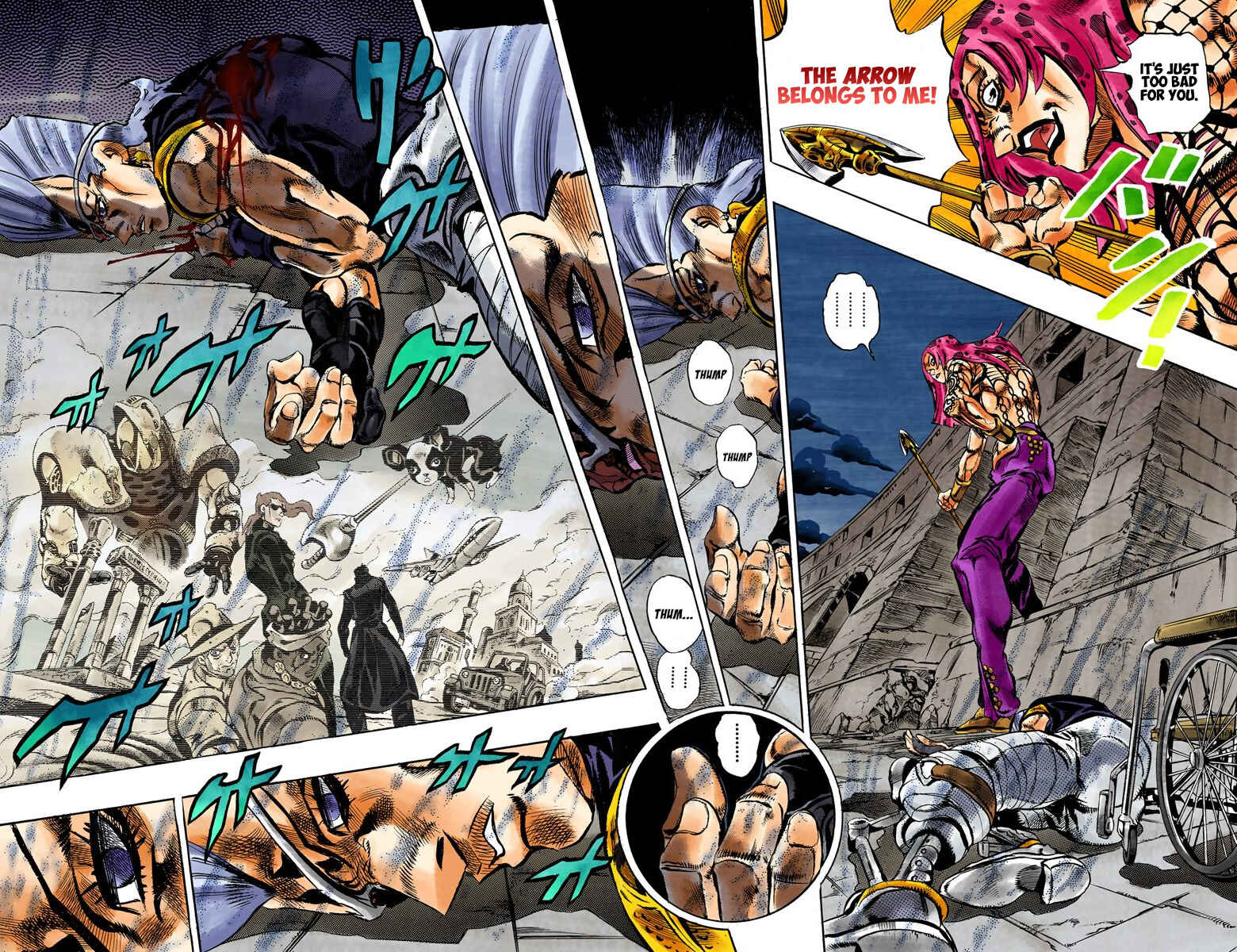 JoJo no Kimyou na Bouken: Part 5 - Ougon no Kaze Color-ban Chapter 132 - Page 8