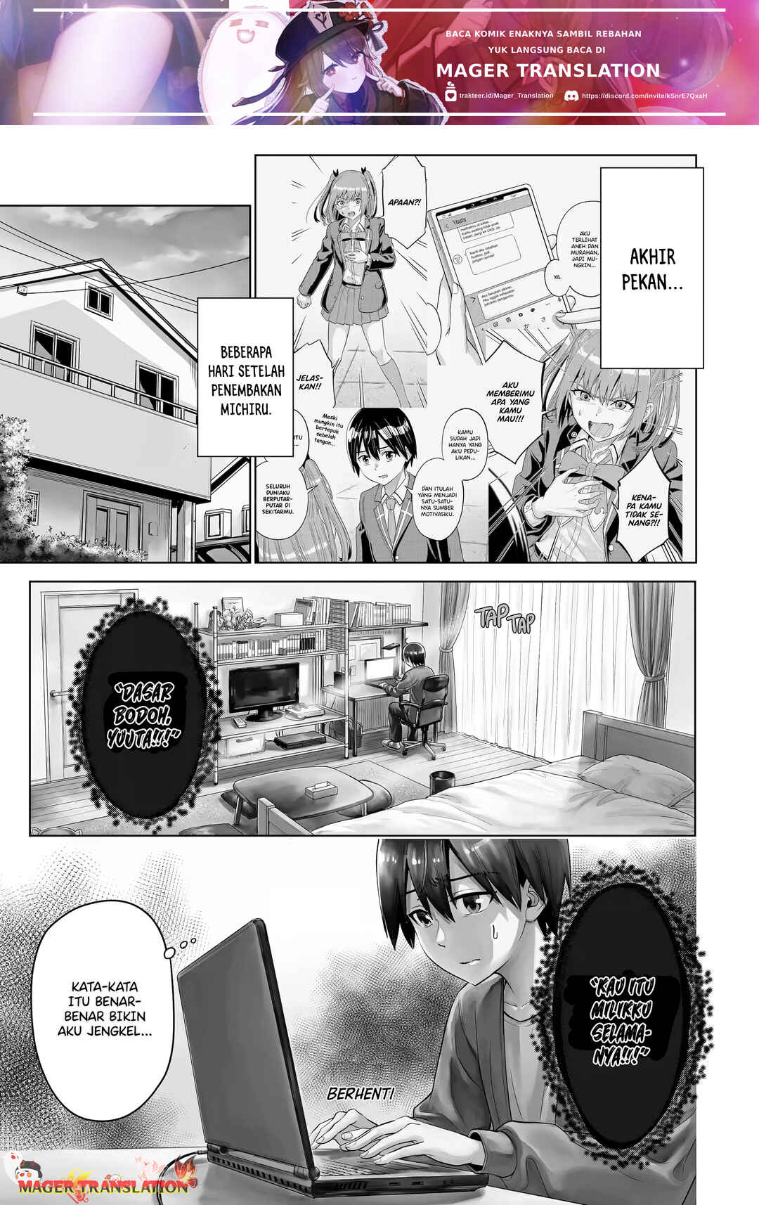 Koukousei WEB Sakka no Mote Seikatsu: "Anta ga Kami Sakka na Wakenai desho" to Boku o Futta Osananajimi ga Koukai Shiteru kedo Mou Osoi Chapter 14 - Page 2