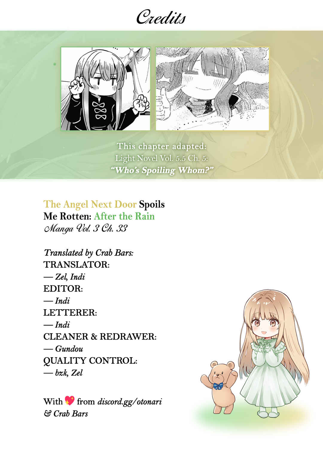 Otonari no Tenshi-sama ni Itsunomanika Dame Ningen ni Sareteita Ken: after the rain Chapter 33 - Page 13