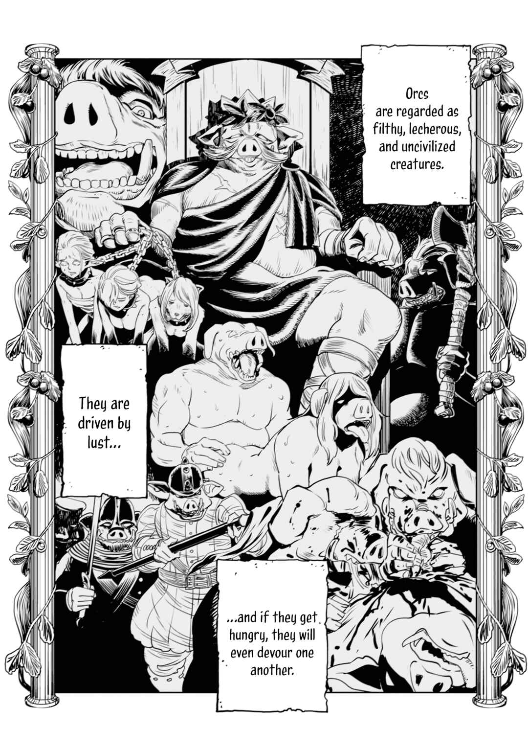 Orcsen Oukokushi ~Yaban na Orc no Kuni wa, Ikanishite Heiwa na Elf no Kuni wo Yakiharau ni Itatta ka~ Chapter 1 - Page 25