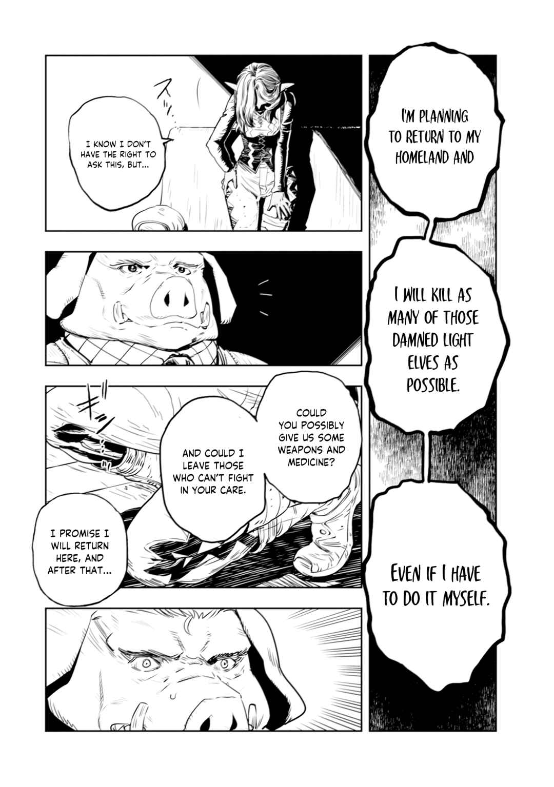 Orcsen Oukokushi ~Yaban na Orc no Kuni wa, Ikanishite Heiwa na Elf no Kuni wo Yakiharau ni Itatta ka~ Chapter 1 - Page 37