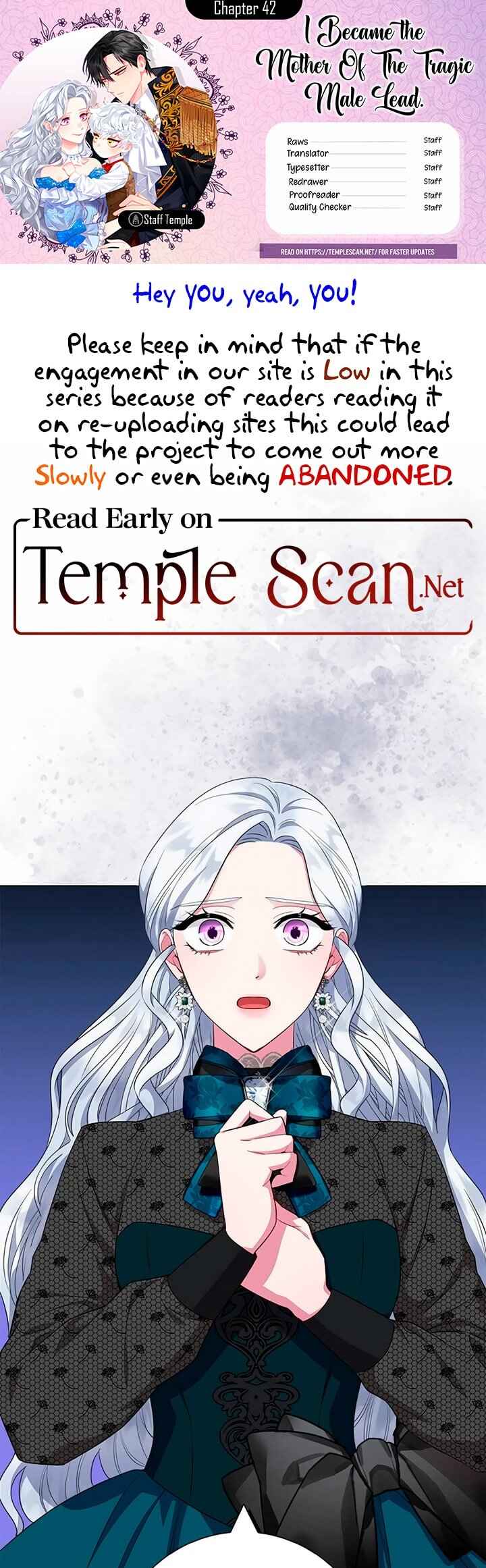I Became the Mother of the Evil Male Lead Chapter 42 - Page 1