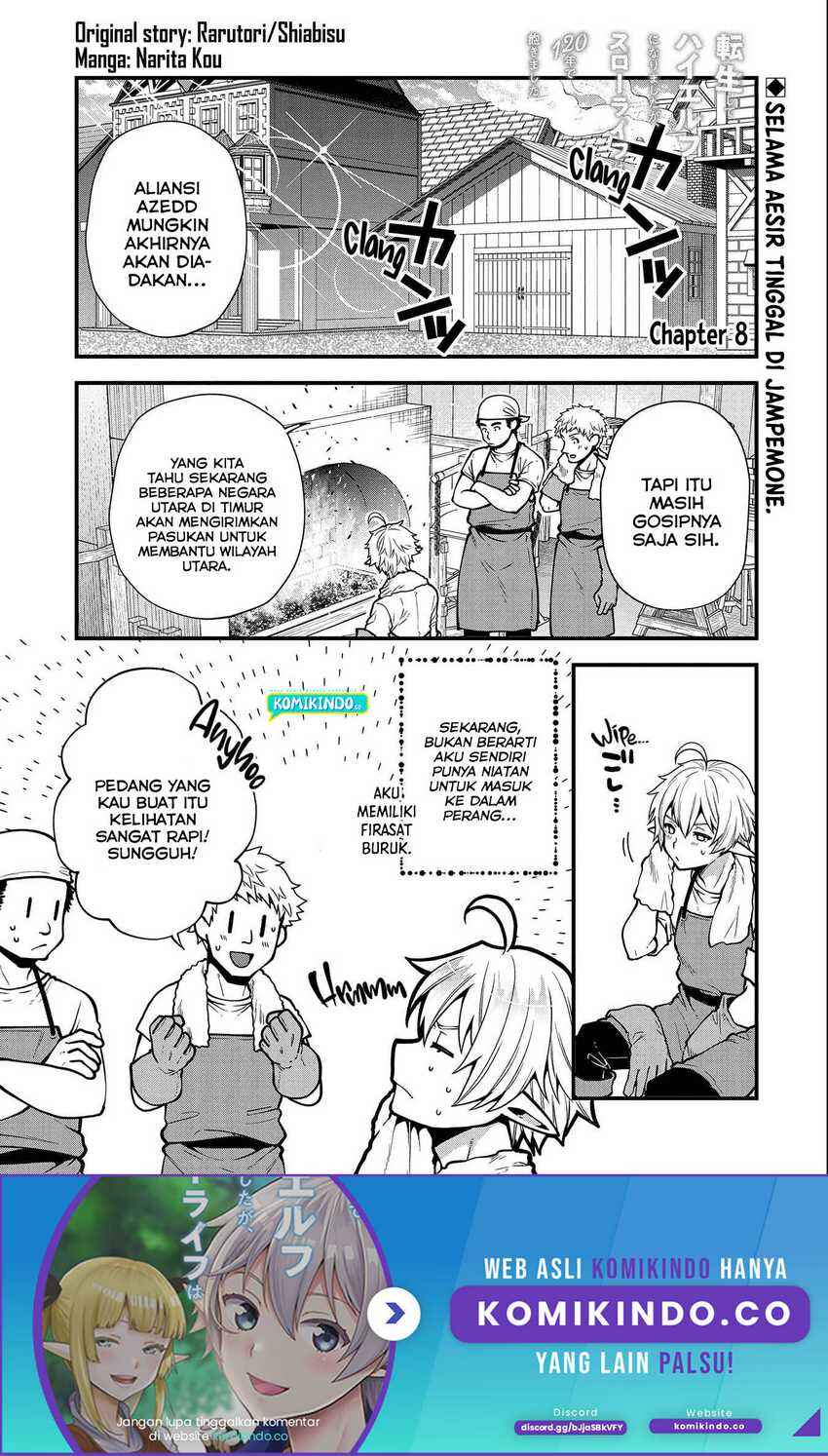 Tensei Shite High Elf ni Narimashitaga, Slow Life wa 120-nen de Akimashita - Highelf with a Long Life Chapter 8 - Page 2