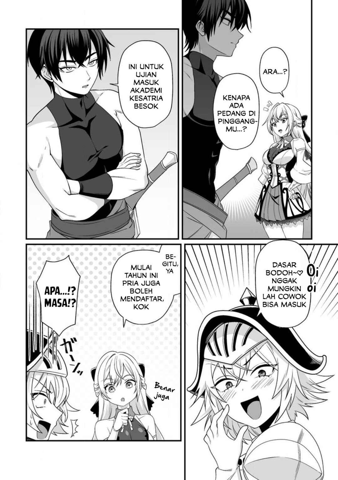 Teisou Gyakuten Sekai de Yuiitsu no Otoko Kishi no Ore, Onna Kishi Gakuen ni Nyuugaku Shitara Nazeka Eiyou Atsukai Sareta: Zetsurin Skill de Harem Musou Chapter 2 - Page 13