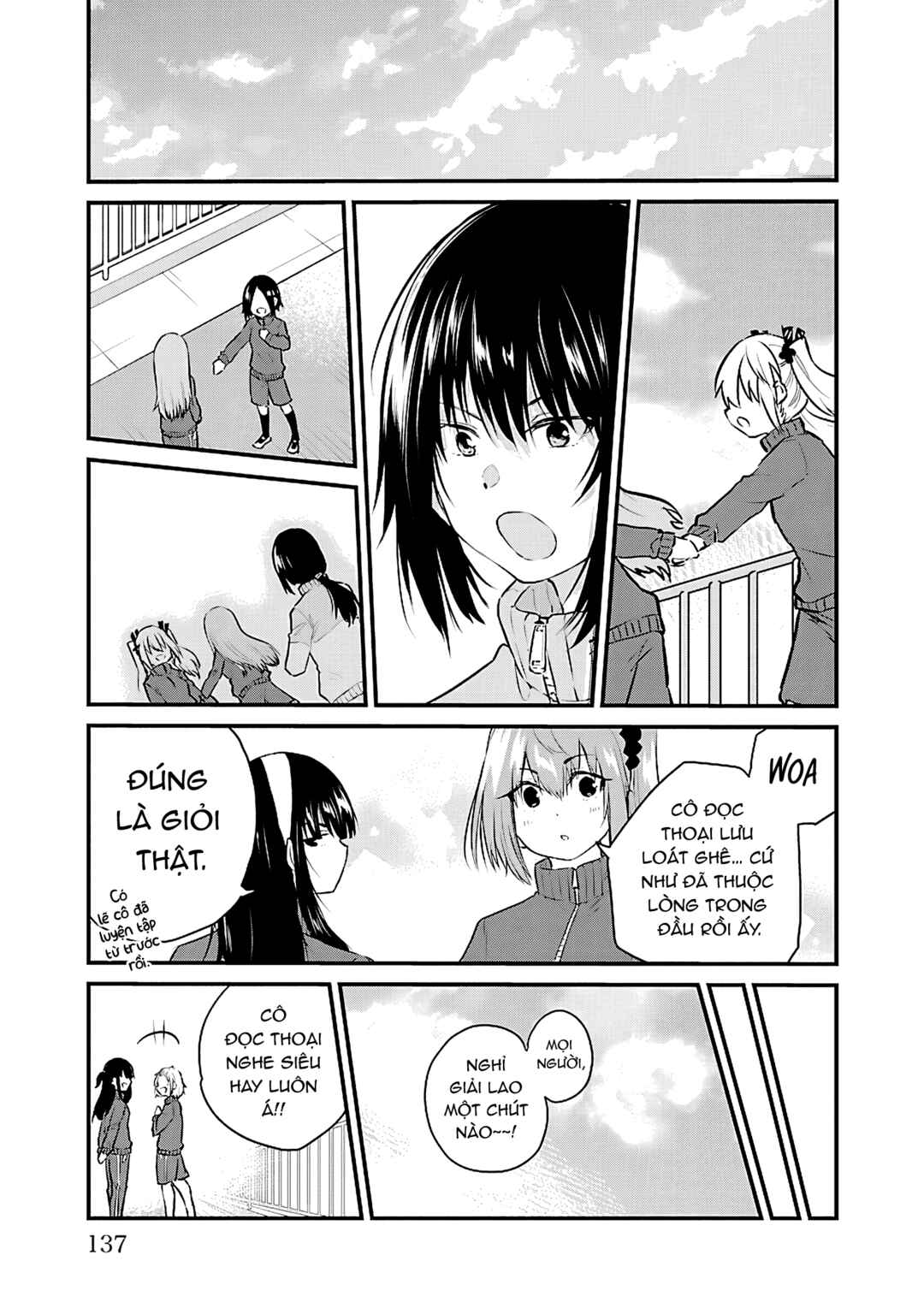 Koe ga dasenai Shoujo wa "Kanojo ga Yasashisugiru" to Omotte iru Chapter 54.4 - Page 5