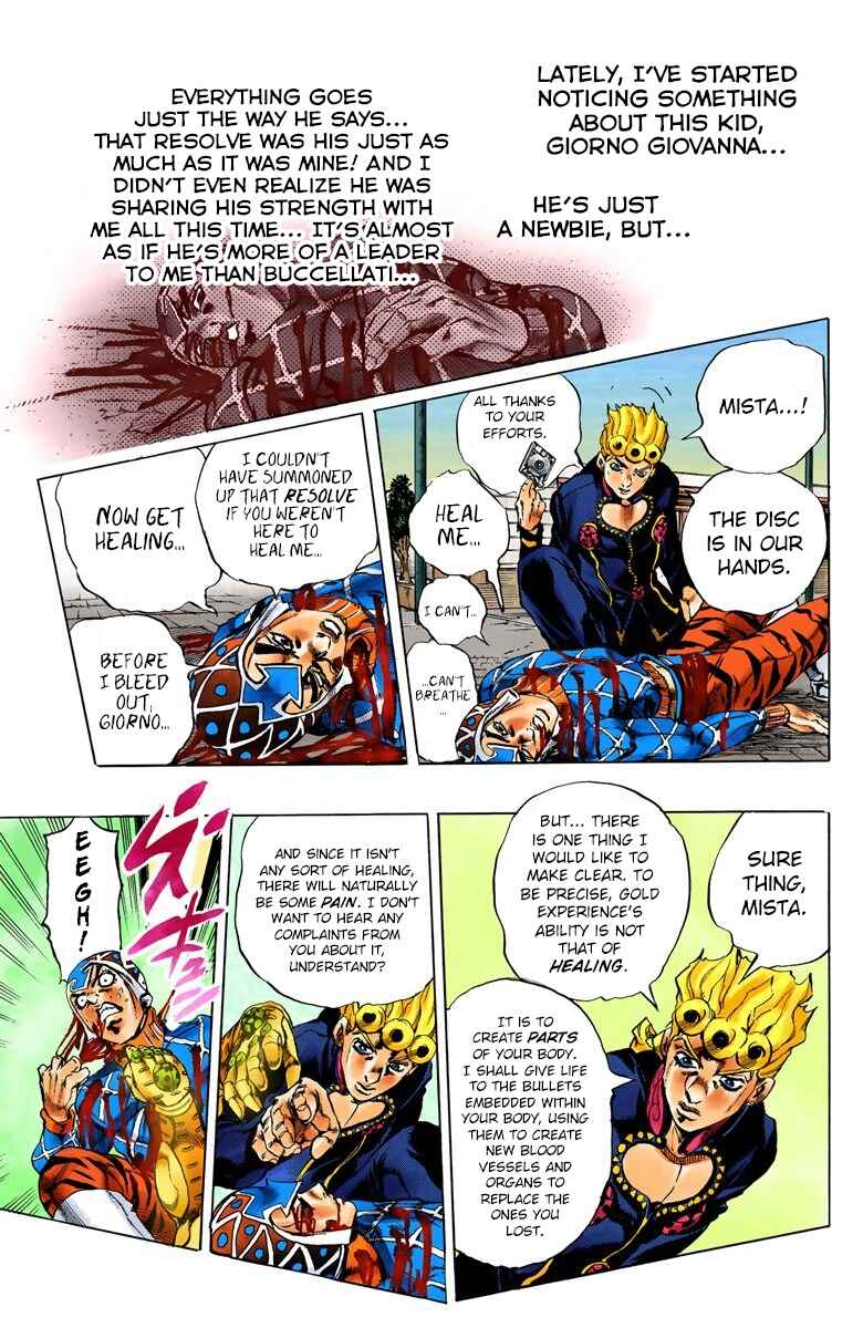 JoJo no Kimyou na Bouken: Part 5 - Ougon no Kaze Color-ban Chapter 76 - Page 14