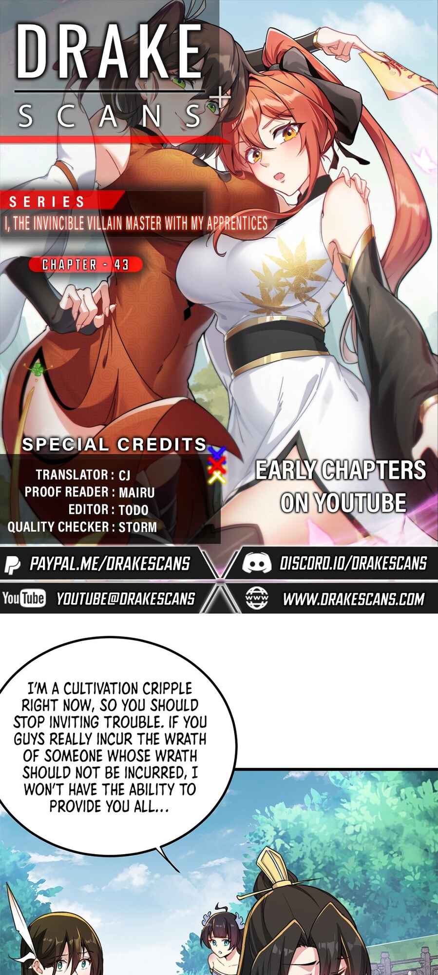 I, The Invincible Villain Master With My Apprentices Chapter 43 - Page 1