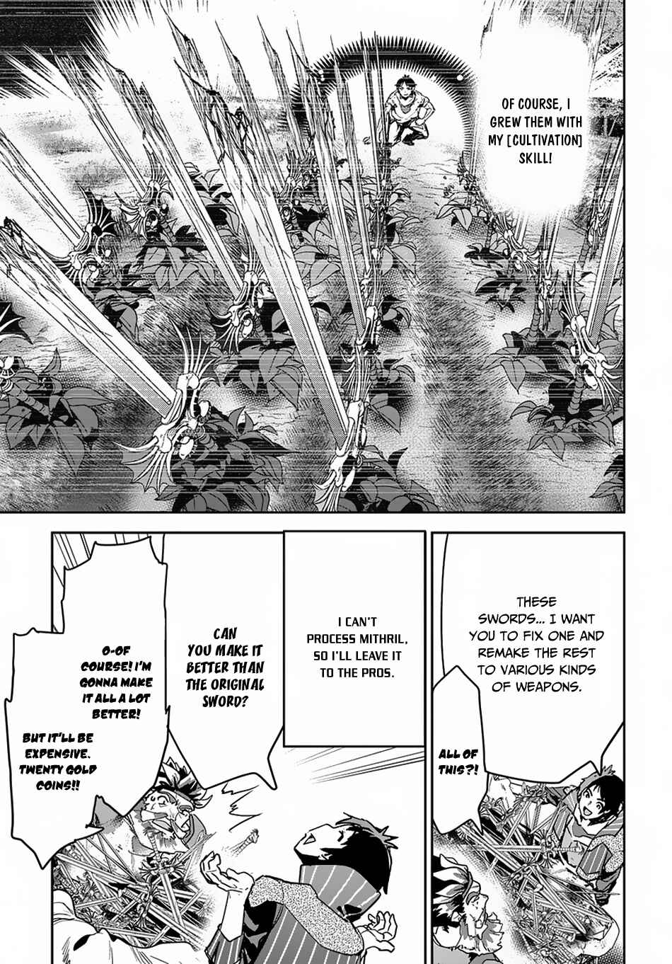 Shounin Yuusha wa Isekai o Gyuujiru!: Saibai Skill de Nandemo Fuyashichaimasu! Chapter 4 - Page 14
