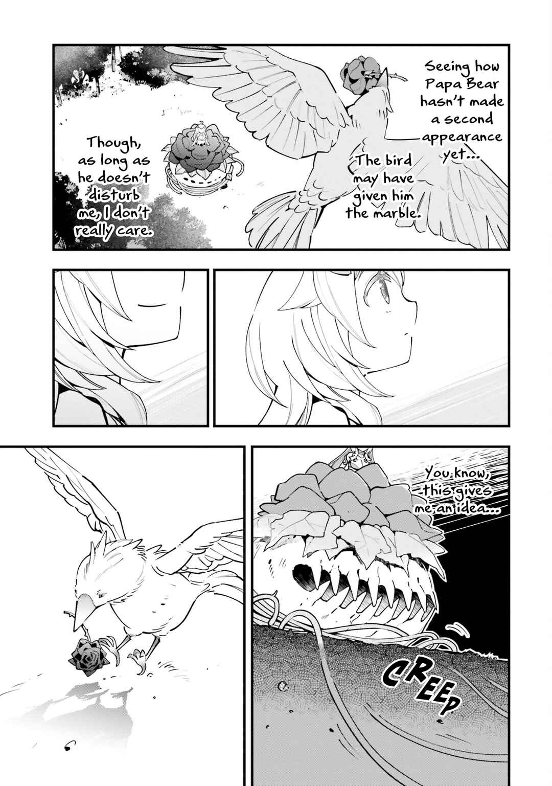 Shokubutsu Monster Musume Nikki: Seijo datta Watashi ga Uragirareta Hate ni Alraune ni Tensei Shite Shimatta node, kore kara wa Kougousei o Shinagara Shizuka ni Shokubutsu Life o Sugoshimasu Chapter 7 - Page 18