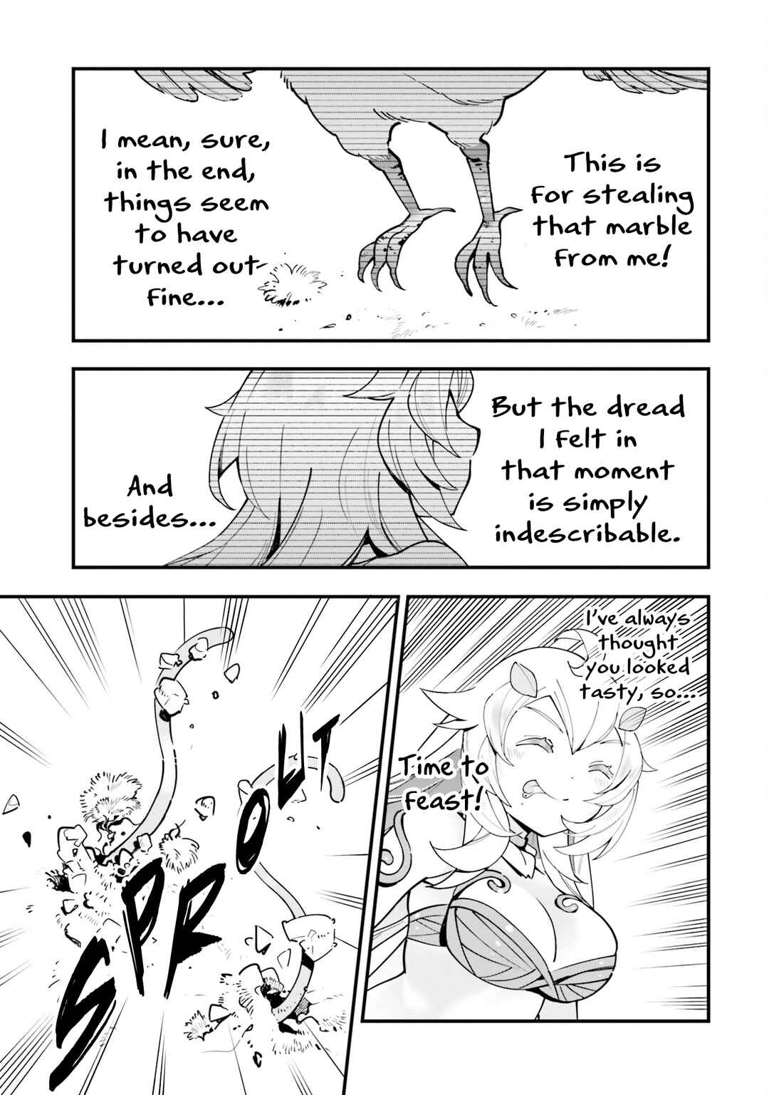 Shokubutsu Monster Musume Nikki: Seijo datta Watashi ga Uragirareta Hate ni Alraune ni Tensei Shite Shimatta node, kore kara wa Kougousei o Shinagara Shizuka ni Shokubutsu Life o Sugoshimasu Chapter 7 - Page 20