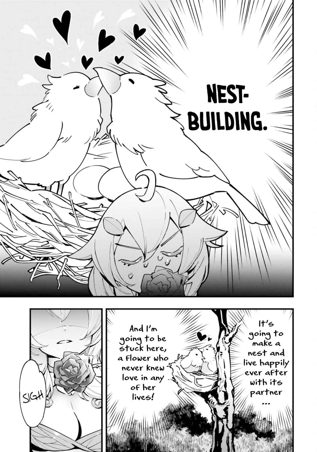 Shokubutsu Monster Musume Nikki: Seijo datta Watashi ga Uragirareta Hate ni Alraune ni Tensei Shite Shimatta node, kore kara wa Kougousei o Shinagara Shizuka ni Shokubutsu Life o Sugoshimasu Chapter 7 - Page 24